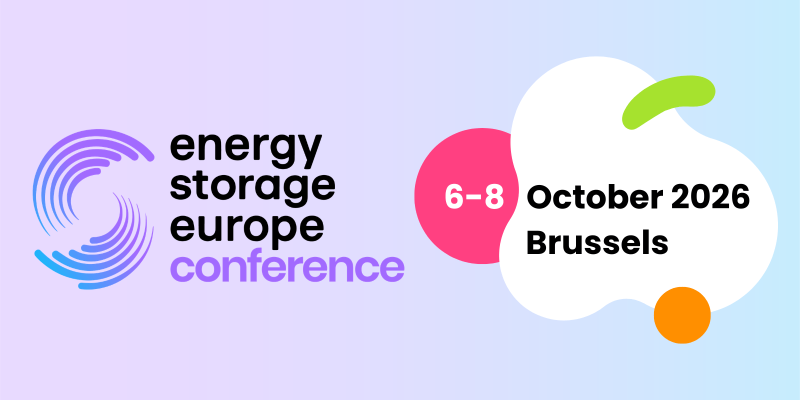 Energy Storage Europe Conference 6 – 8 October 2026, Brussels